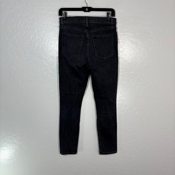 Reformation Jeans Womens 28 Black High & Skinny Crop Avalon Made In USA - Picture 4 of 10